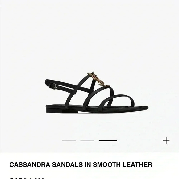 *Authentic* YSL Cassandra sandals in smooth  leather - Picture 3 of 7